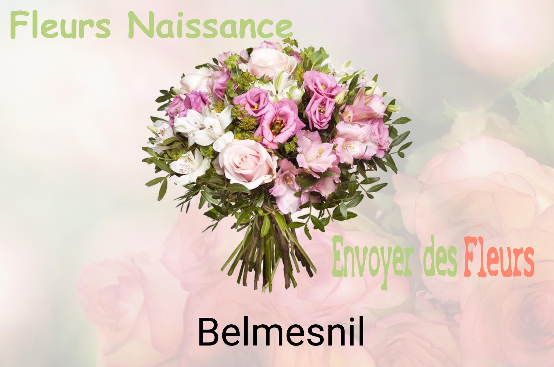 Bouquet de fleurs de naissance livré à Belmesnil